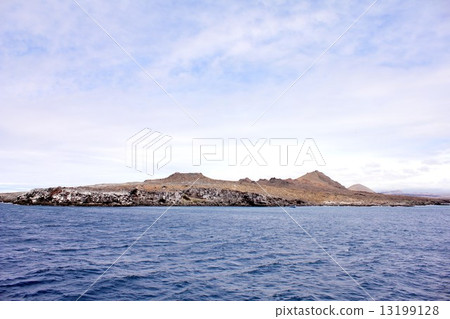Island of the biological evolutionary theory floating on the Pacific Ocean of South America Ecuador, World Heritage Site Bartolome Island of the Galapagos Islands 13199128