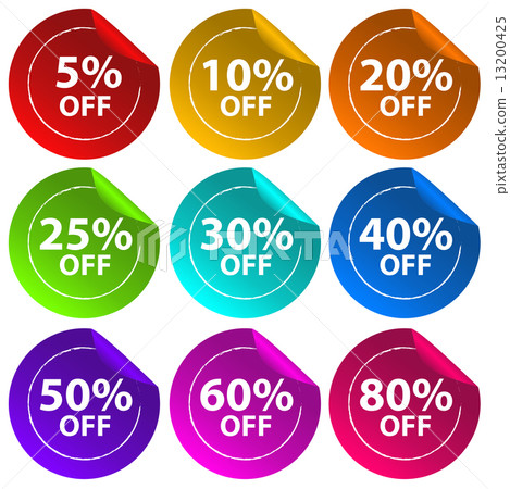 Stickers for discount offers 13200425