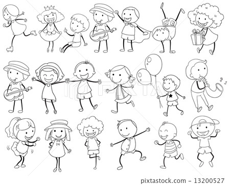 Simple kids doodle 13200527
