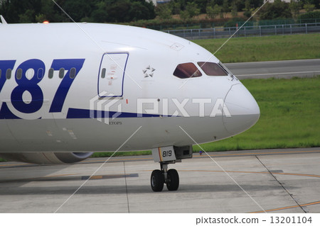 787 landed at Matsuyama airport 787 landed at Matsuyama airport 13201104
