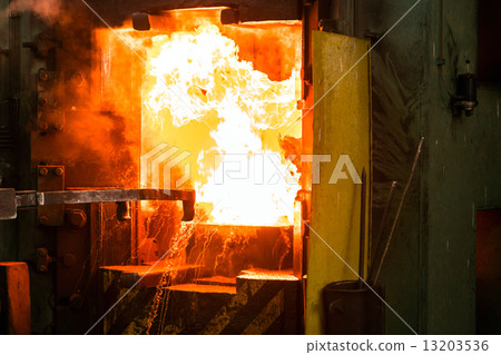 Hot iron in smeltery 13203536