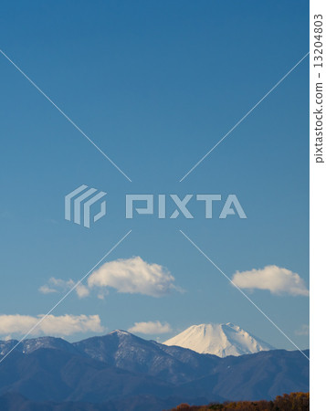 神奈川縣的富士山和丹澤山 13204803