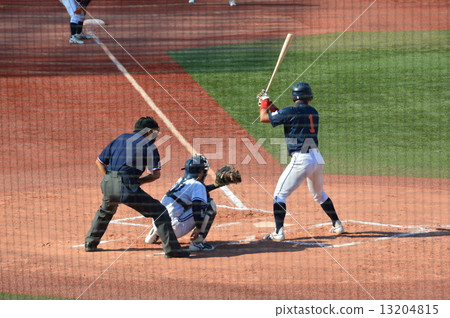 Baseball ~ Left hitter / catcher · referee (image) 13204815