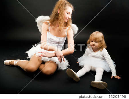 Two pretty ballerina's relaxing Two pretty ballerina's relaxing 13205496