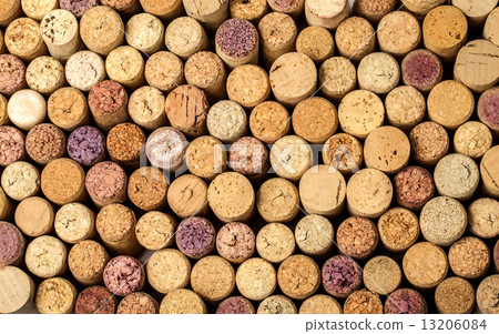 wall of used wine corks. 13206084