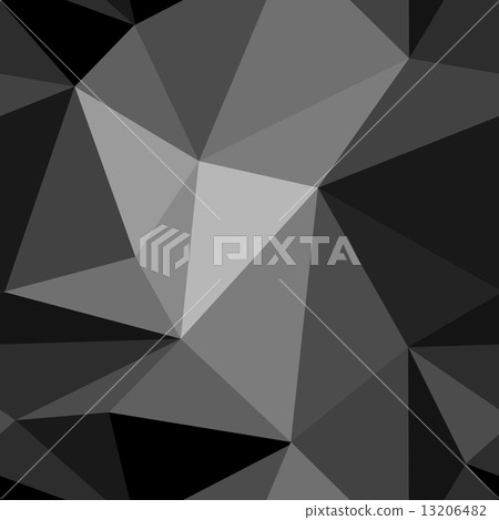 Black and white abstract background polygon - Stock Illustration ...