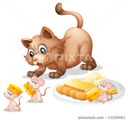 Cat and mice Cat and mice 13208463
