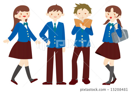 Student's man and woman Student's man and woman 13208481