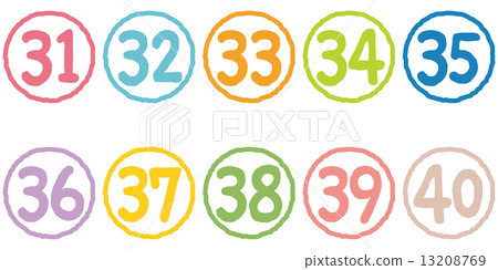 Colorful number 30 th Colorful number 30 th 13208769
