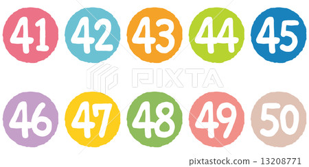 Colorful number 40 th Colorful number 40 th 13208771