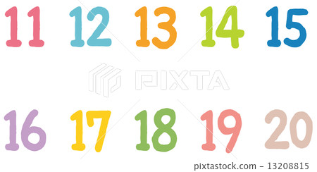 彩色數字10號 13208815