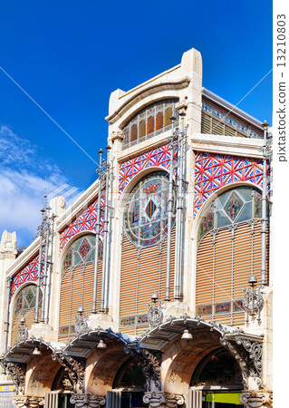 Historical places  of Valencia - Central market. Spain. 13210803