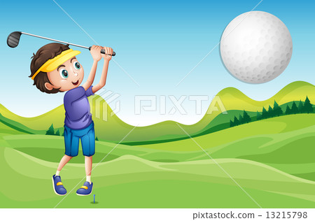 Boy playing golf Boy playing golf 13215798