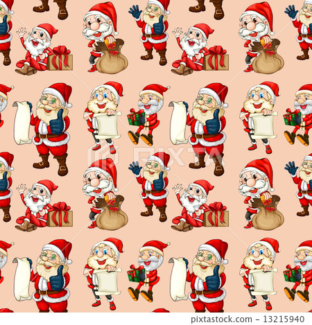 Seamless santa clause 13215940