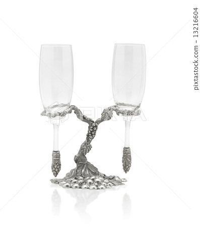 pair of wine glasses hang on stand pair of wine glasses hang on stand 13216604