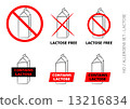 Vector Lactose Free Symbols on white background 13216834