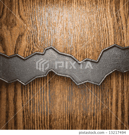 metal and wood background 13217494