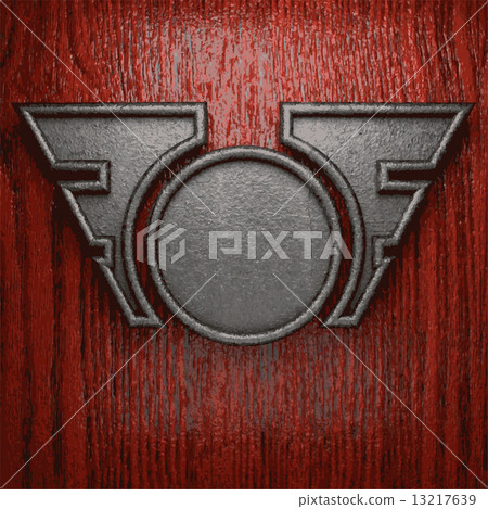metal and wood background 13217639