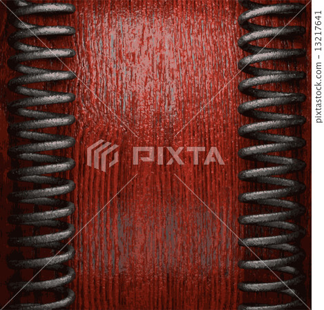 metal and wood background 13217641