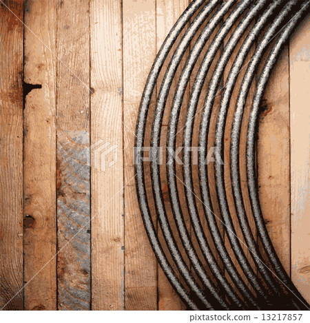 metal and wood background 13217857