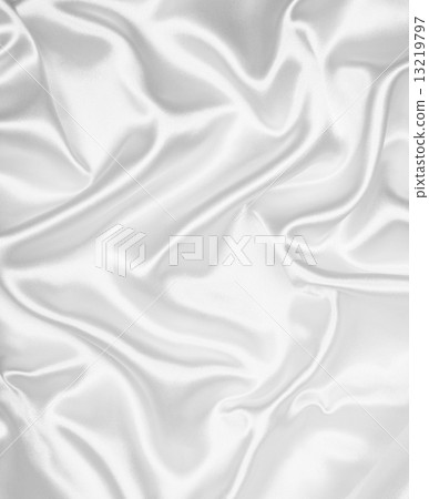 Smooth elegant white silk as wedding background 13219797