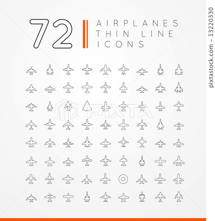 vector icons of airplanes vector icons of airplanes 13220330
