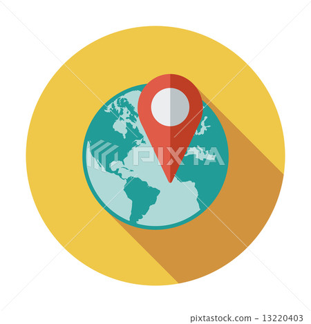 Globe with pin 13220403