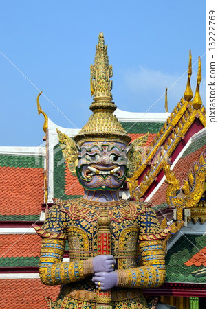 Guardian of Buddhist teaching in Royal Palace of Bangkok, Thailand Guardian of Buddhist teaching in Royal Palace of Bangkok, Thailand 13222769