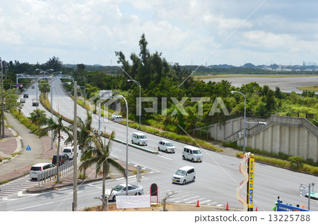 "American Air Force · Kadena Base" as seen from "Kaido Road Station" (Kadena Town, Nakagami-gun, Okinawa Prefecture) 13225788
