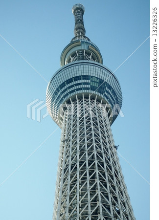 東京天空樹作為世界第一無線電塔。 13226326