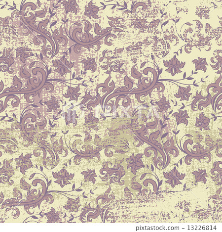 Seamless floral grunge background Seamless floral grunge background 13226814