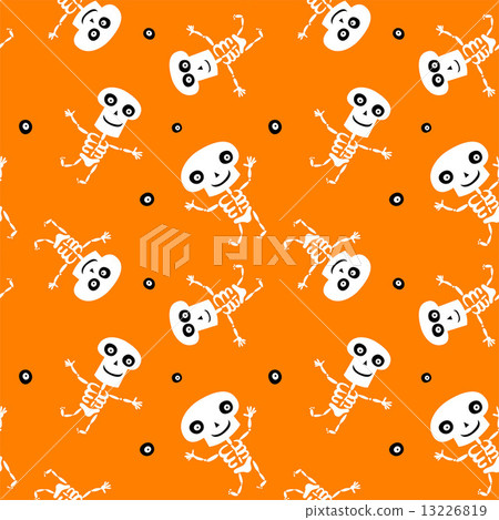 Seamless background with Skeletons Seamless background with Skeletons 13226819