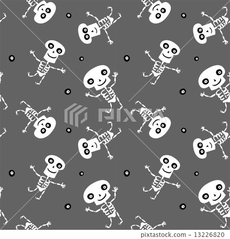 Seamless background with Skeletons Seamless background with Skeletons 13226820
