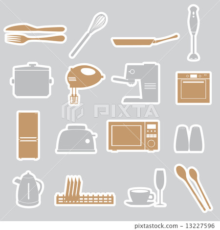 kitchen stickers set eps10 kitchen stickers set eps10 13227596