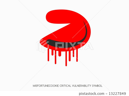 Misfortune cookie critical vulnerability router problem - Vector Misfortune cookie critical vulnerability router problem - Vector 13227849