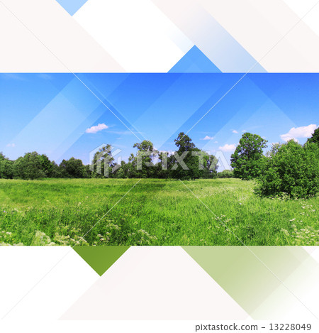 Landscape nature hi-tech collage 13228049