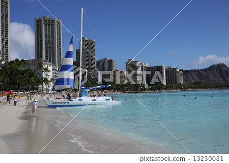 威基基海灘(夏威夷) 威基基海灘(夏威夷) 13230081
