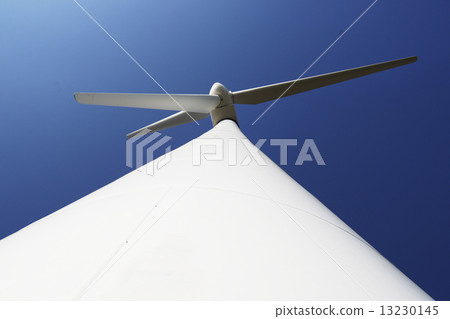 Photo of Wind power installation in sunny day Photo of Wind power installation in sunny day 13230145