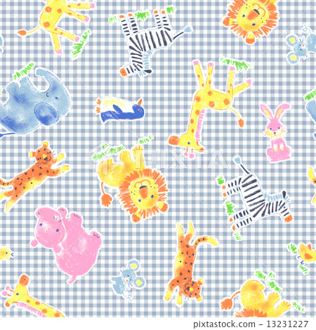 Cute animal pattern 13231227