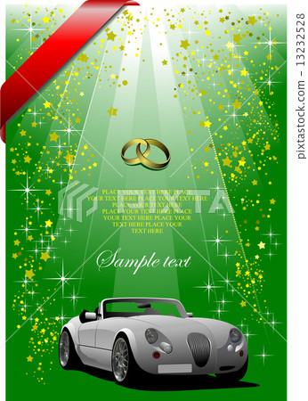 wedding green background or cover for festival brochure 13232528