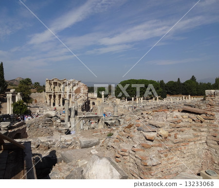 世界遺產Ephesan廢墟Kelsus圖書館風景 13233068