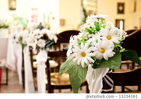 adorned church before ceremony of the first holy communion adorned church before ceremony of the first holy communion 13234161