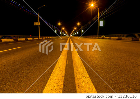 deserted bridge on a quiet night deserted bridge on a quiet night 13236116