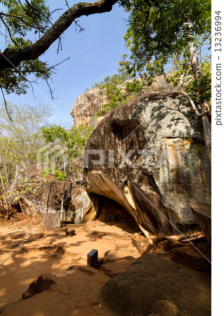 Ruins of Sigiriya Lion's rock fortress and palace 13236994
