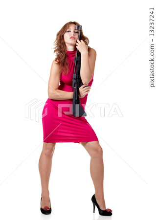 Sexy Action Girl with gun Sexy Action Girl with gun 13237241