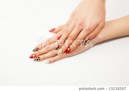 Women with flashy nails 13238267