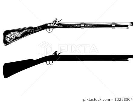 old flintlock rifle 13238804