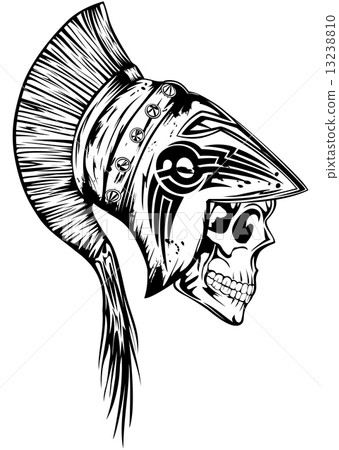 skull in legionary helmet skull in legionary helmet 13238810