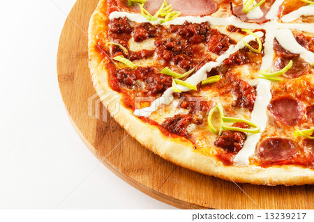 pizza on the white pizza on the white 13239217