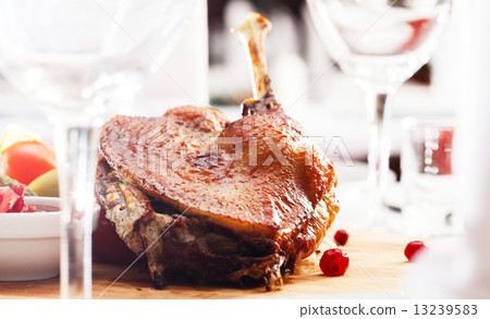goose on Christmas table 13239583